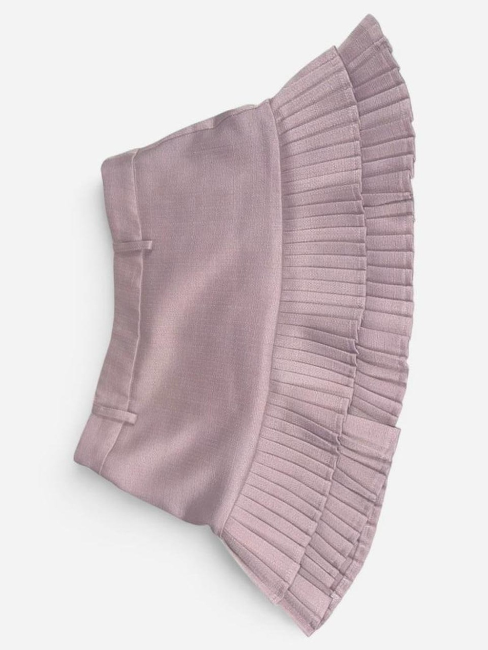 Pleated Mini Skirt in Light Pink - Picture 1 of 6